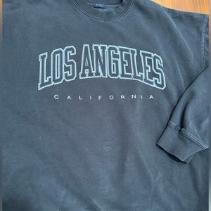 Brandy Melville Women's Black Sweatshirt, One Size